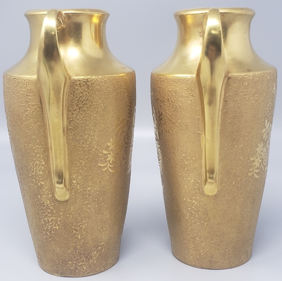 Wehinger & Co. Antique Gold Vases (Circa 1920) - Picture 4 of 15